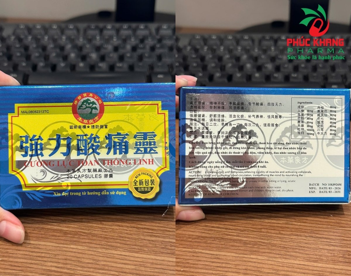 Giới thiệu về sản phẩm Viên Cường Lực Toan Thống Linh