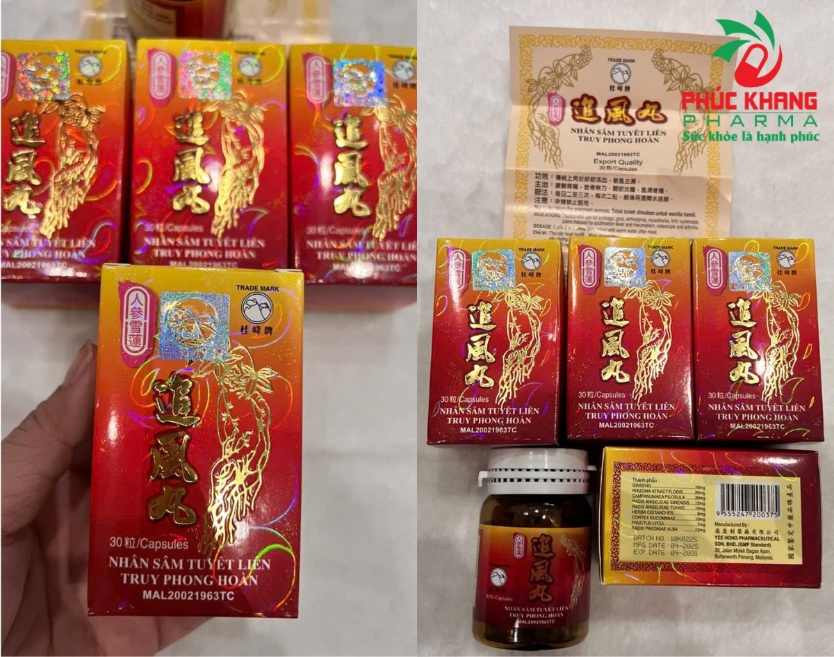 Giới thiệu về sản phẩm Viên Nhân Sâm Tuyết Liên Truy Phong Hoàn