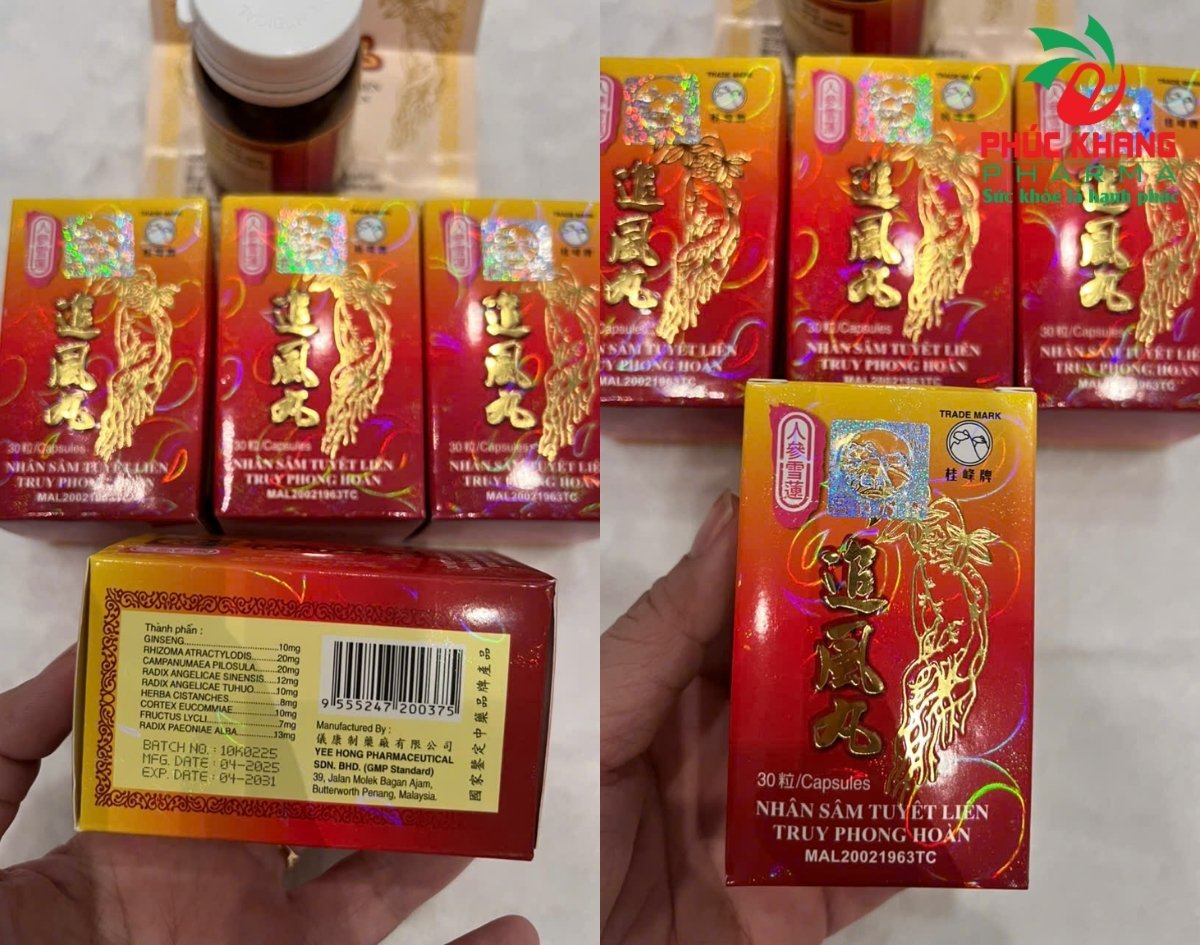 Quy Cách Đóng Gói Và Cách Bảo Quản Viên Nhân Sâm Tuyết Liên Truy Phong Hoàn