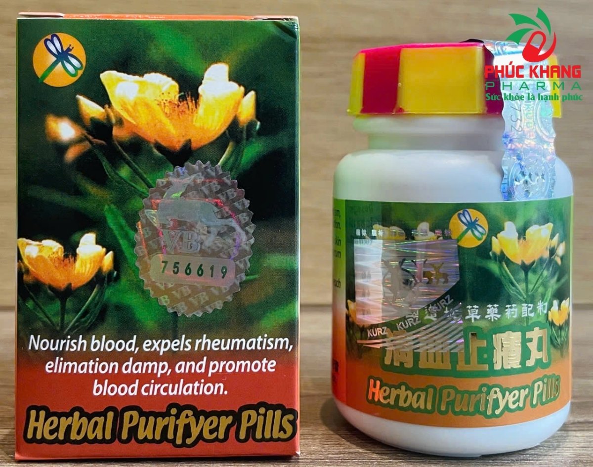 Giới Thiệu Về Sản Phẩm Viên Thanh Huyết Chỉ Dưỡng Hoàn Herbal Purifiyer Pills
