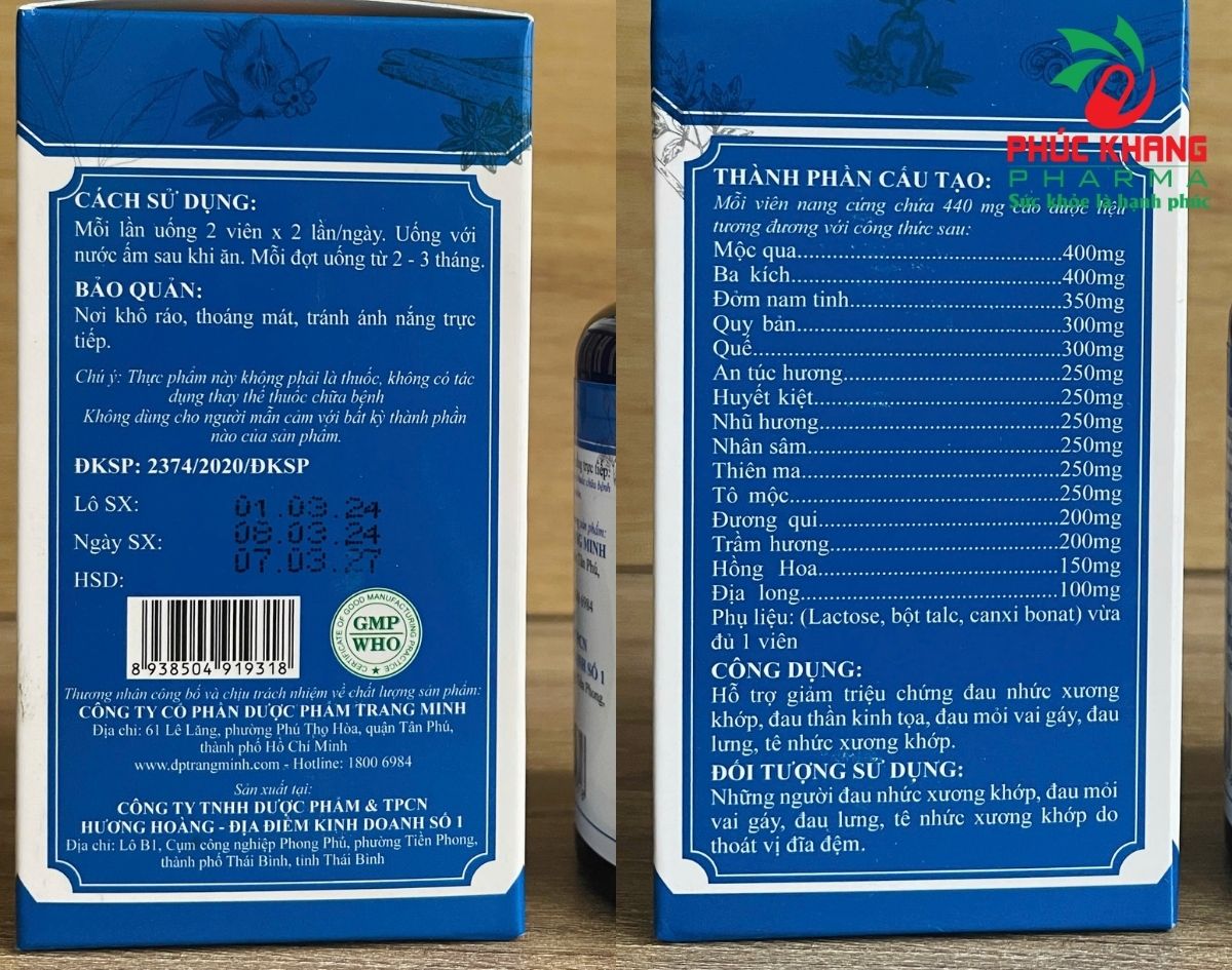Công Dụng Của Viên Thảo Dược THAKITO TMI