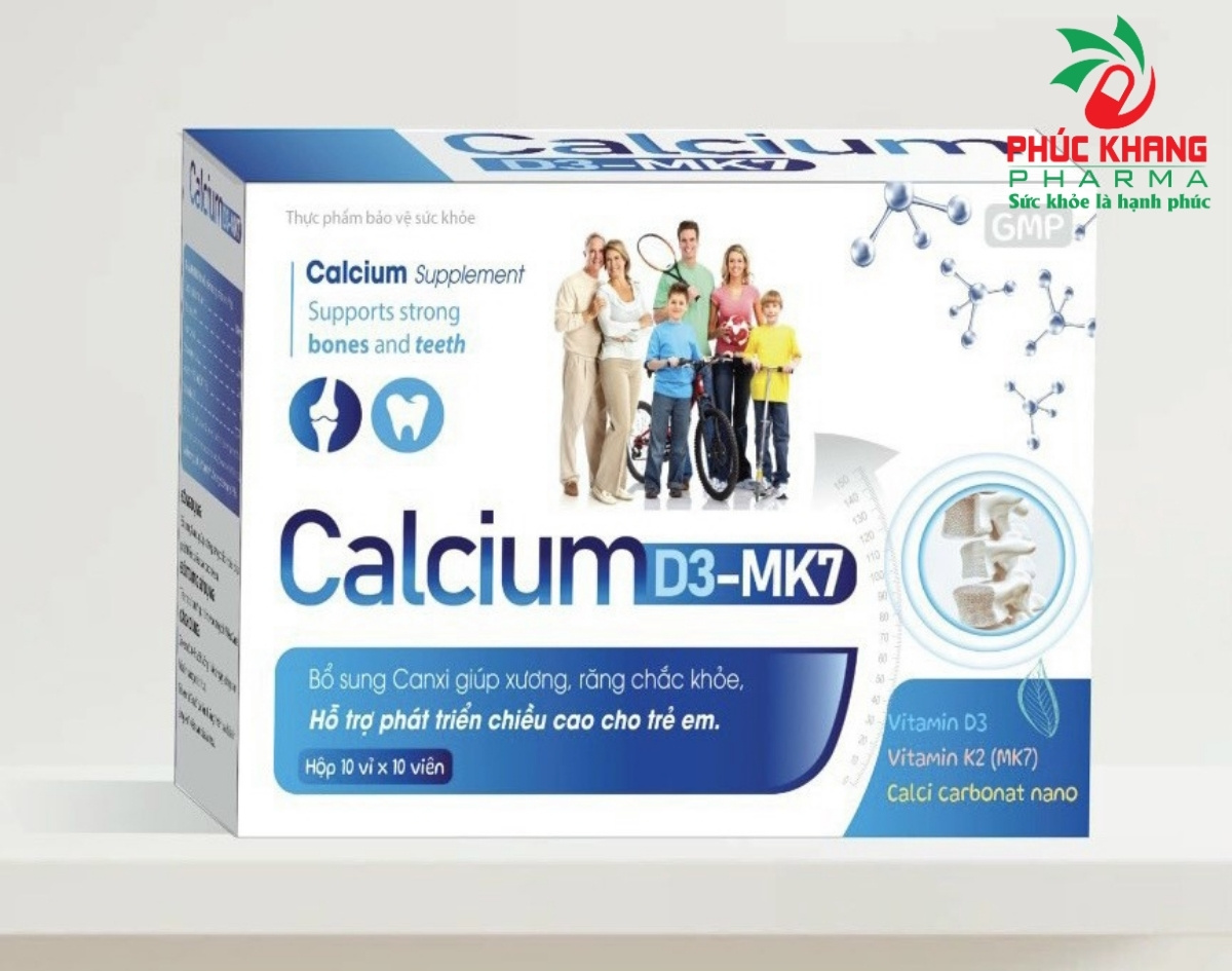 Giới Thiệu Về Sản Phẩm Viên Uống Bổ Sung Calcium D3-MK7