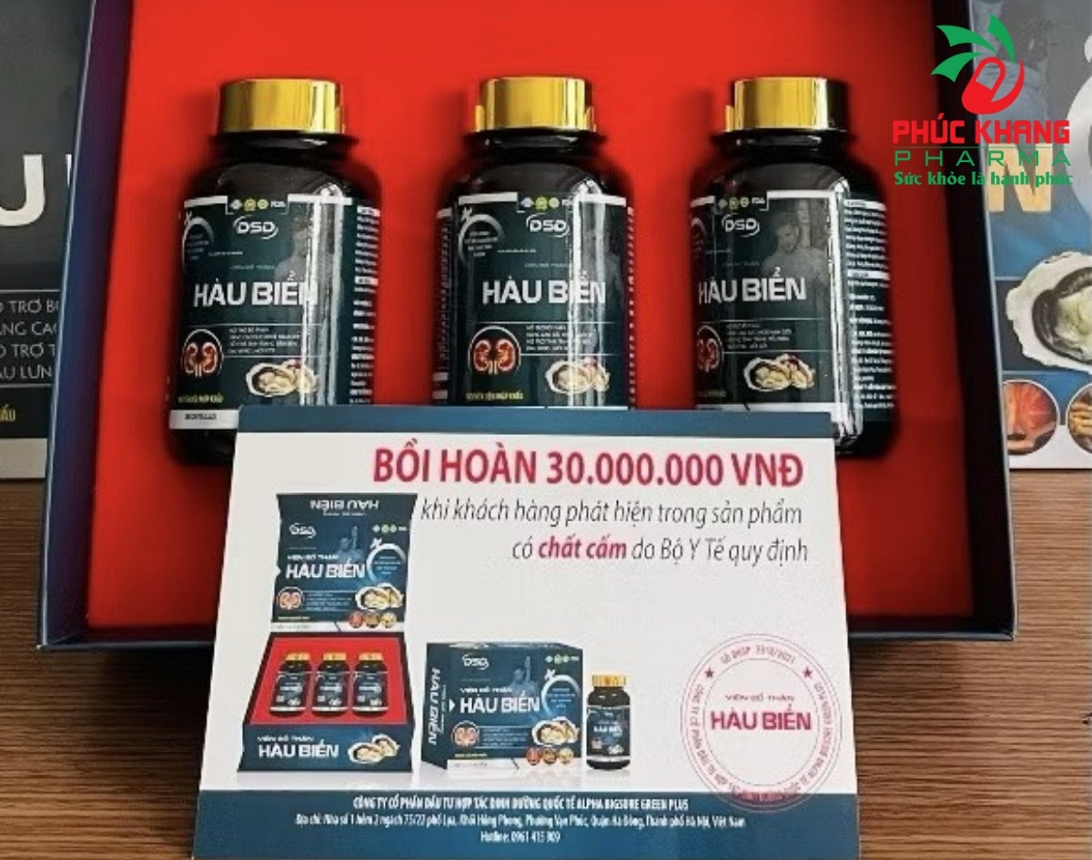 Quy cách đóng gói và cách bảo quản Viên Bổ Thận Hàu Biển