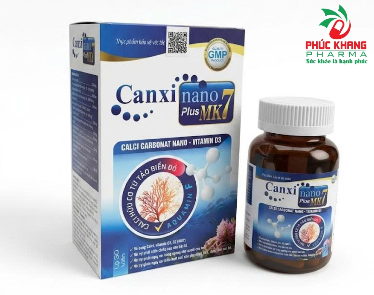 Giới thiệu về sản phẩm Viên uống Canxi Nano Plus MK7