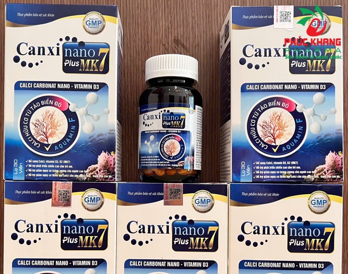 Thành Phần Và Hàm Lượng Của Canxi Nano Plus MK7