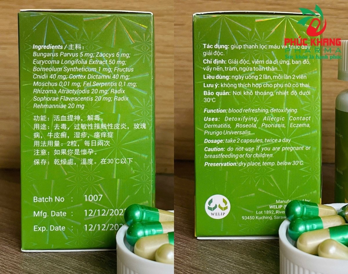 Công Dụng Của Viên Uống Giảm Ngứa Mẫn Bì Nang