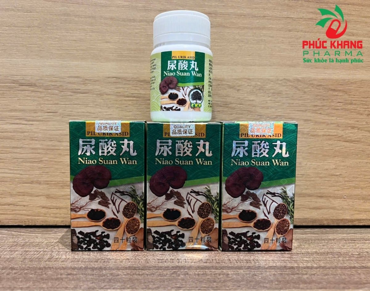 Giới thiệu về sản phẩm Viên Uống Gout Xanh Niao Suan Wan (尿酸丸)