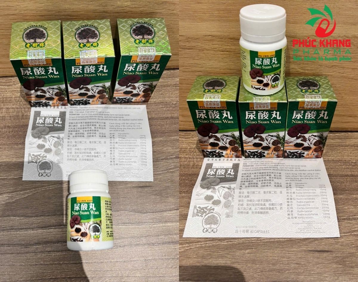 Công Dụng Của Viên Uống Gout Xanh Niao Suan Wan (尿酸丸)