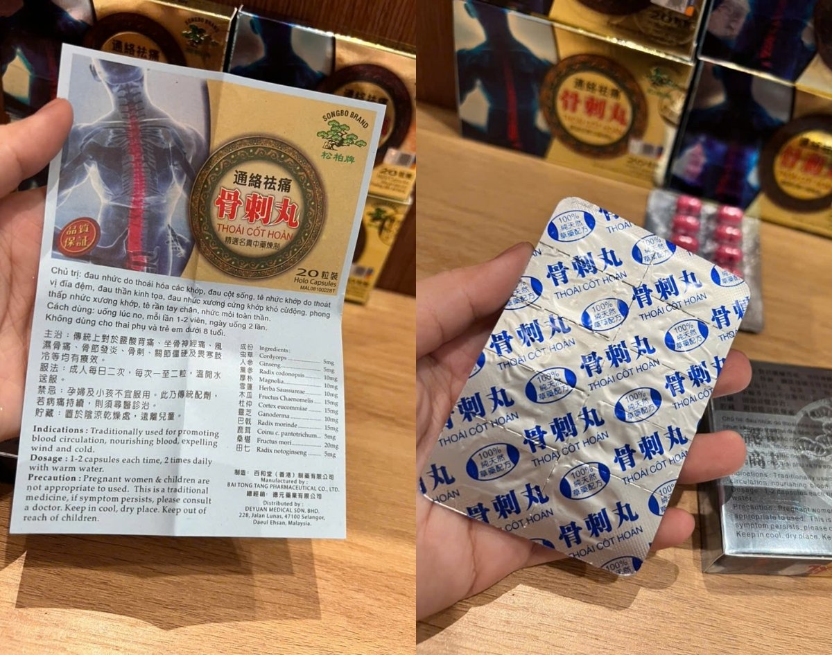 Hướng Dẫn Cách Phân Biệt Viên Uống Thoái Cốt Hoàn Chính Hãng