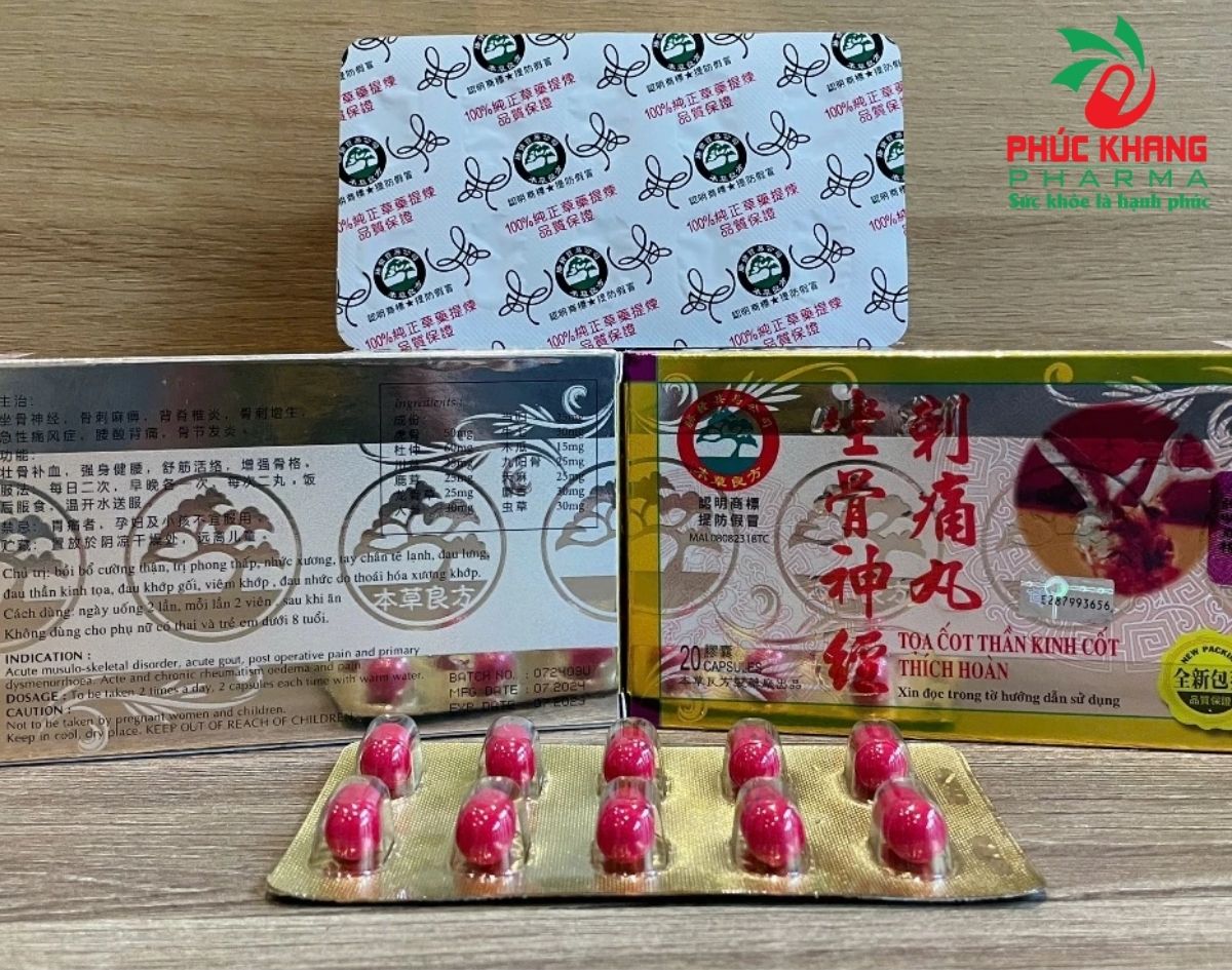 Hướng Dẫn Cách Phân Biệt Viên Uống Tọa Cốt Thần Kinh Cốt Thích Hoàn Chính Hãng