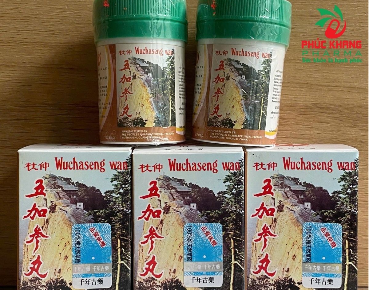 Giới thiệu về sản phẩm Viên Uống Xương Khớp Đỗ Trọng Ngũ Gia Sâm - Wuchaseng Wan