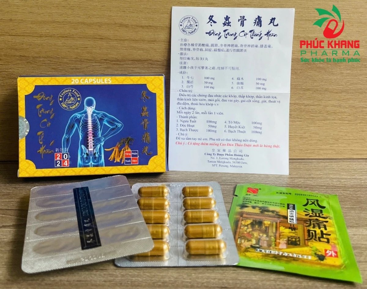 Giới thiệu về sản phẩm Viên Uống Xương Khớp Đông Trùng Cốt Thống Hoàn