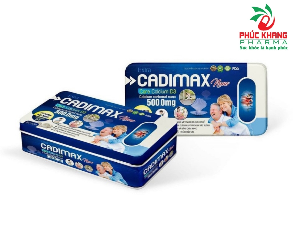 Giới Thiệu Về Sản Phẩm Viên Uống Xương Khớp Extra Cadimax Nano