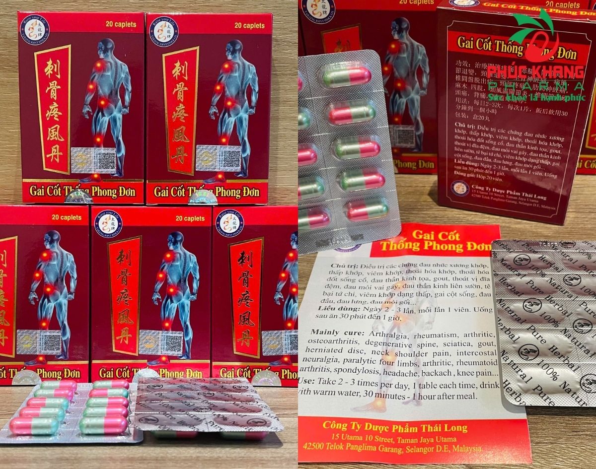 Hướng Dẫn Cách Phân Biệt Viên Uống Xương Khớp Gai Cốt Thống Phong Đơn Chính Hãng