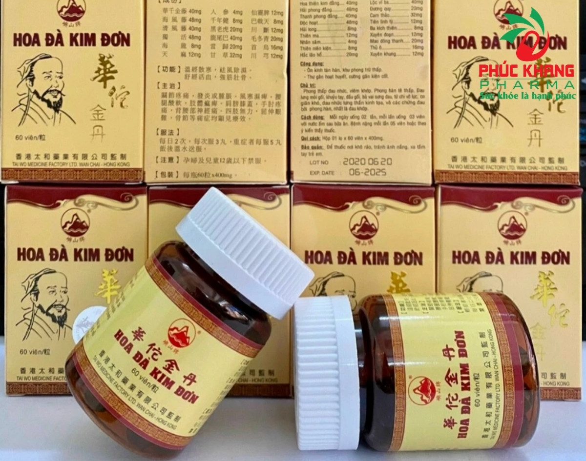 Giới Thiệu Về Sản Phẩm Viên Uống Xương Khớp Hoa Đà Kim Đơn