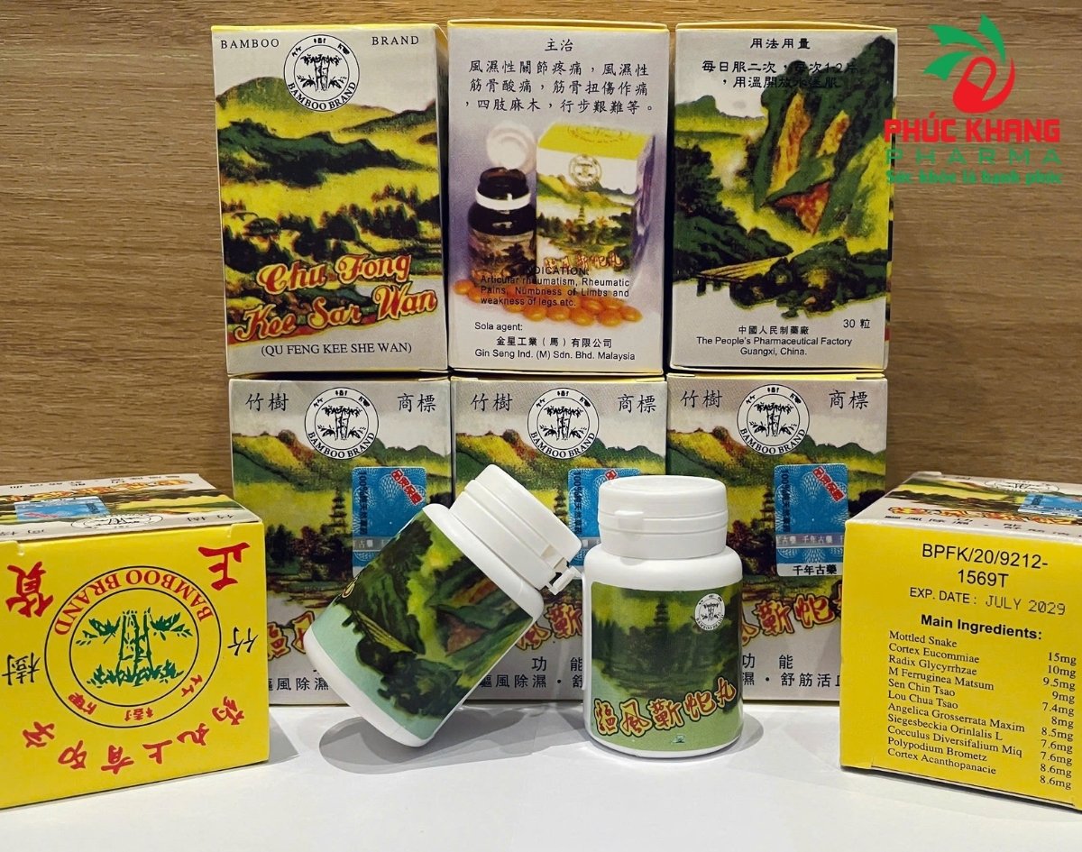 Quy Cách Đóng Gói Và Cách Bảo Quản Viên Uống Xương Khớp Khu Phong Kỳ Xà Hoàn