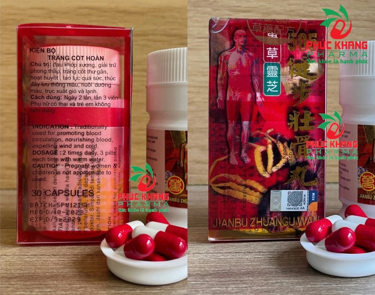 Hướng Dẫn Cách Phân Biệt Viên Uống Xương Khớp Kiện Bộ Hộ Chuyển Hoàn 505 Đỏ Chính Hãng