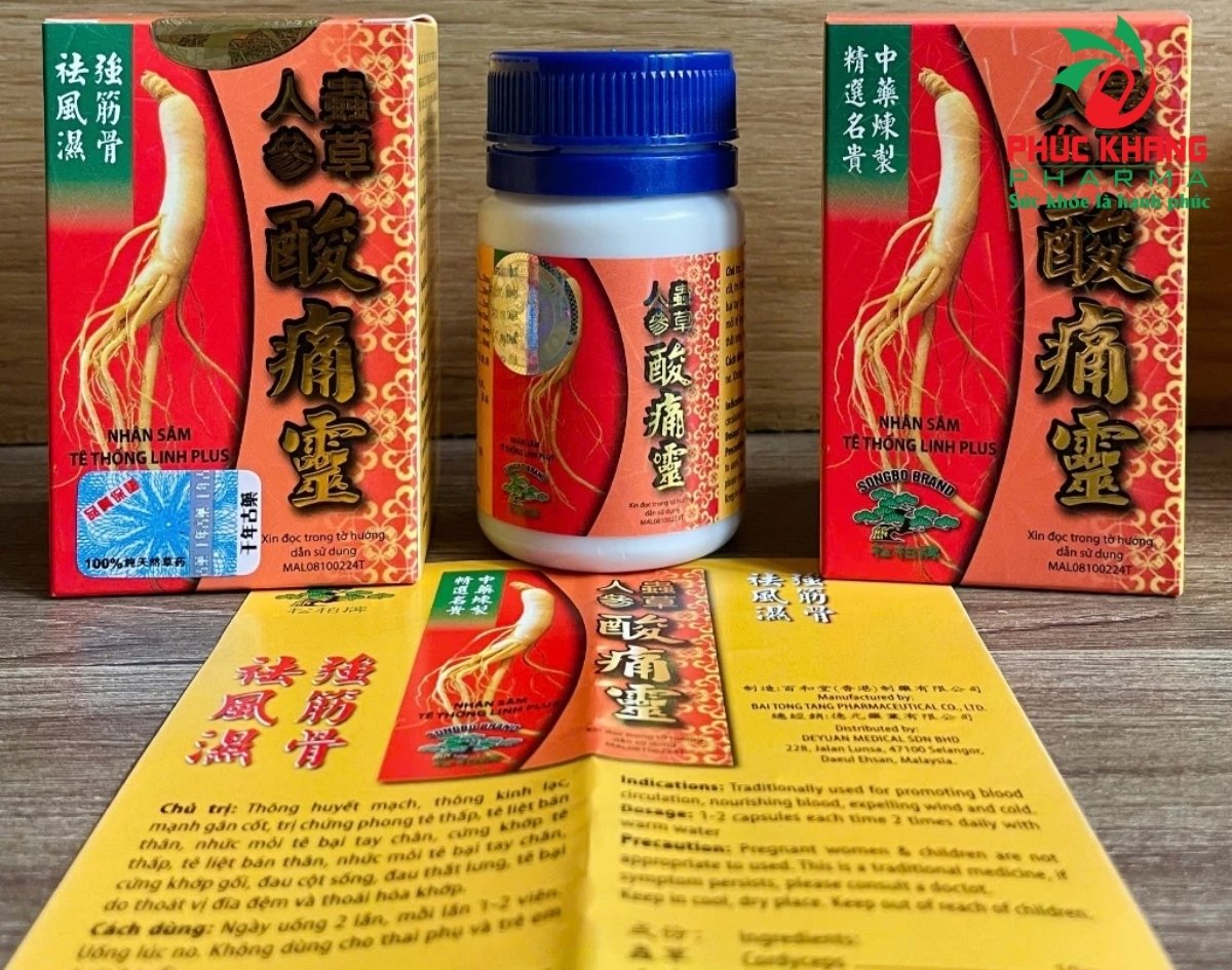 Công Dụng Của Viên Uống Xương Khớp Nhân Sâm Tê Thống Linh