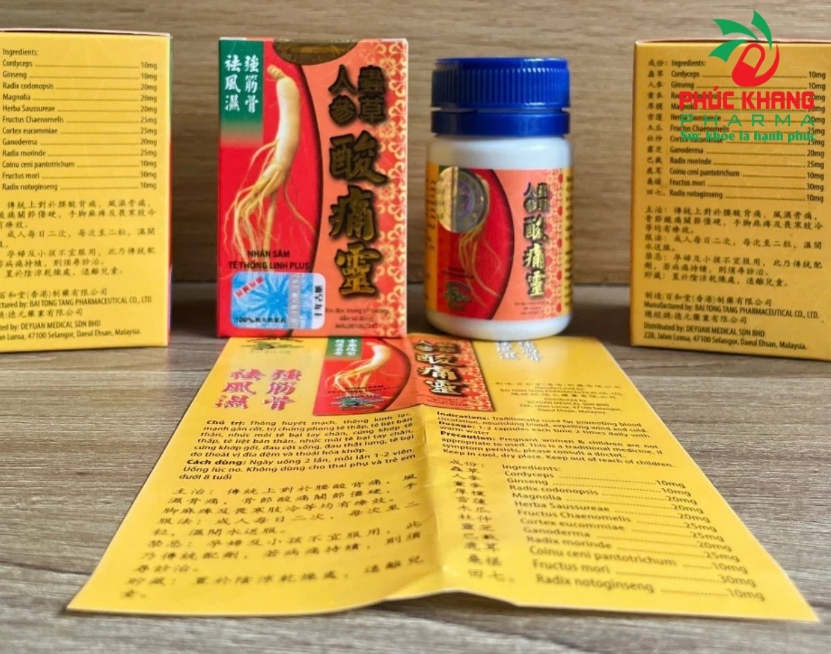 Hướng Dẫn Cách Phân Biệt Viên Uống Xương Khớp Nhân Sâm Tê Thống Linh Chính Hãng