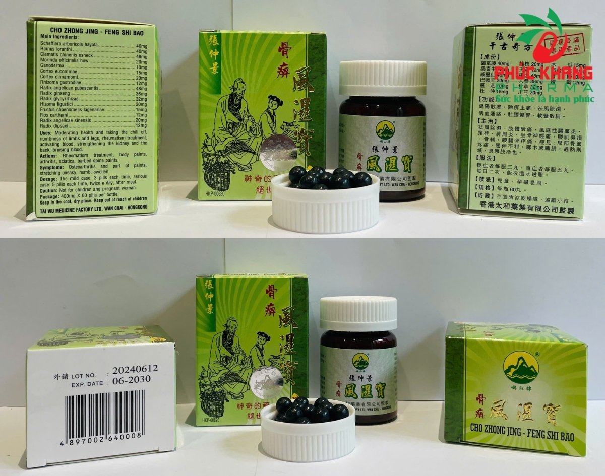 Hướng Dẫn Cách Phân Biệt Viên Uống Xương Khớp Phong Thấp Bảo - Feng Shi Bao Hongkong Chính Hãng