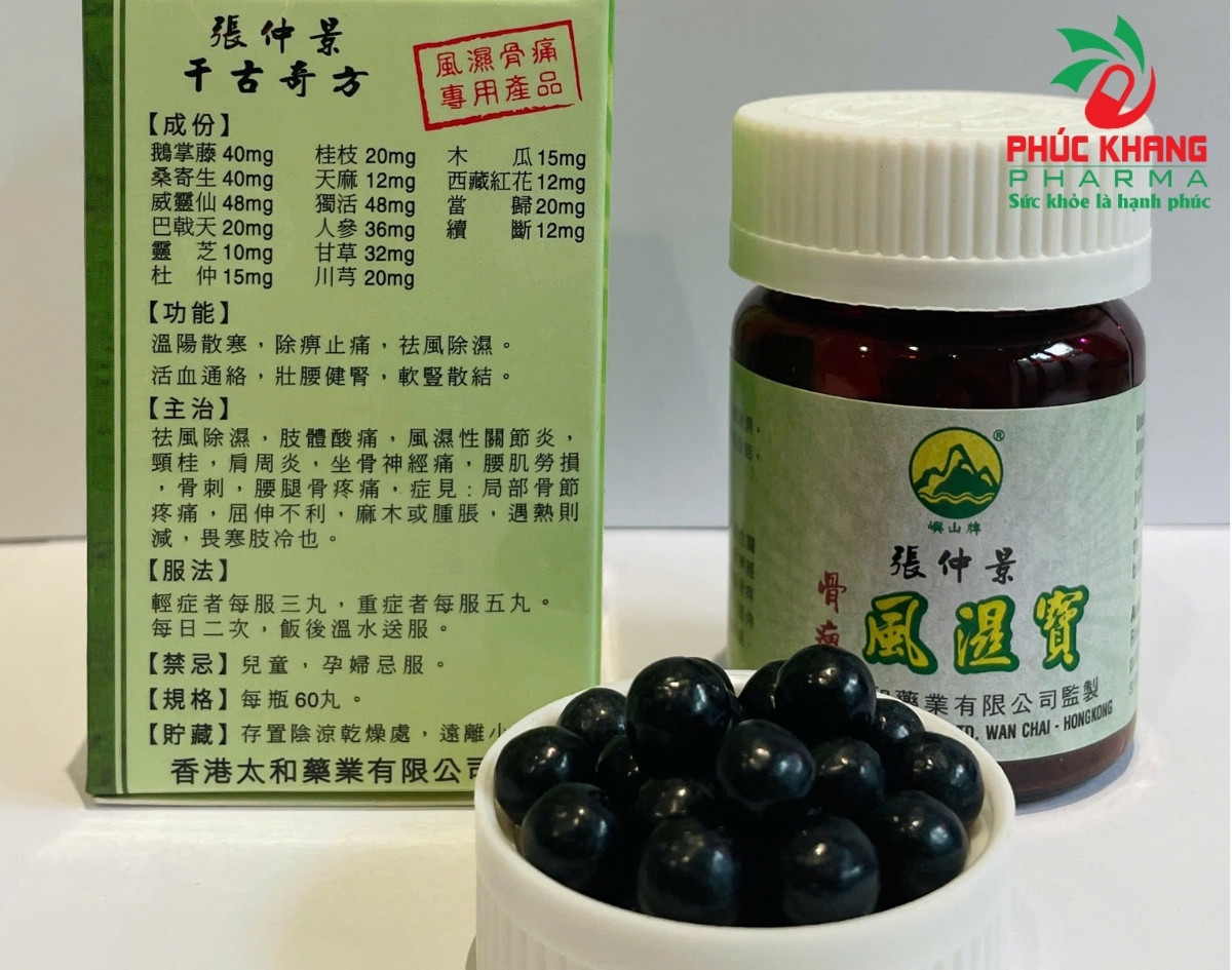 Quy Cách Đóng Gói Và Cách Bảo Quản Viên Uống Xương Khớp Phong Thấp Bảo 
