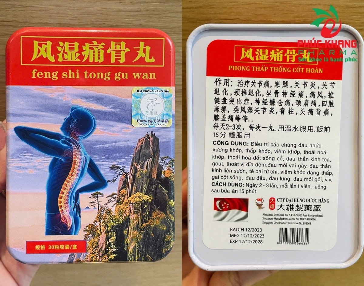 Hướng Dẫn Cách Phân Biệt Viên Uống Xương Khớp Phong Thấp Thống Cốt Hoàn Chính Hãng