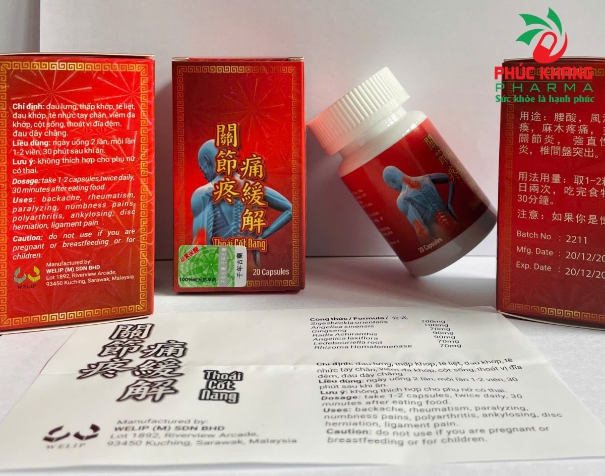 Công Dụng Của Viên Uống Xương Khớp Thoái Cốt Nang