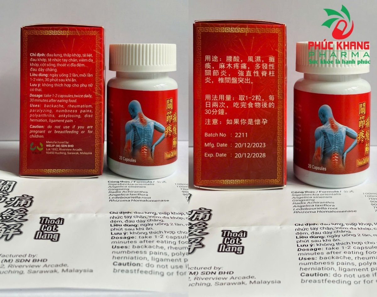 Hướng Dẫn Cách Phân Biệt Viên Uống Xương Khớp Thoái Cốt Nang Chính Hãng
