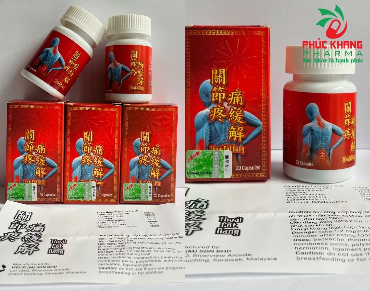 Giới thiệu về sản phẩm Viên Uống Xương Khớp Thoái Cốt Nang Chai Cao