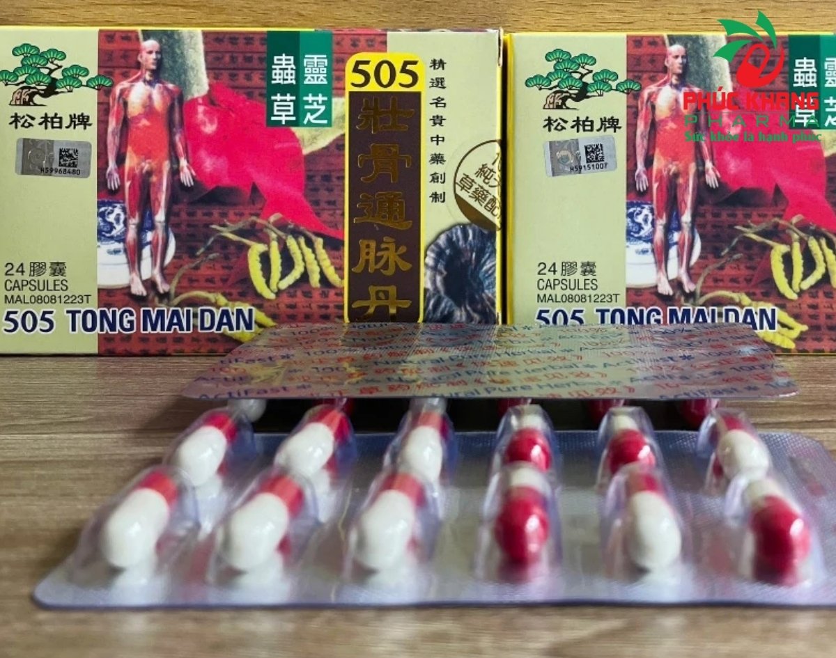 Giới thiệu về sản phẩm Viên Uống Xương Khớp Thông Mạch Đơn - Tong Mai Dan 505