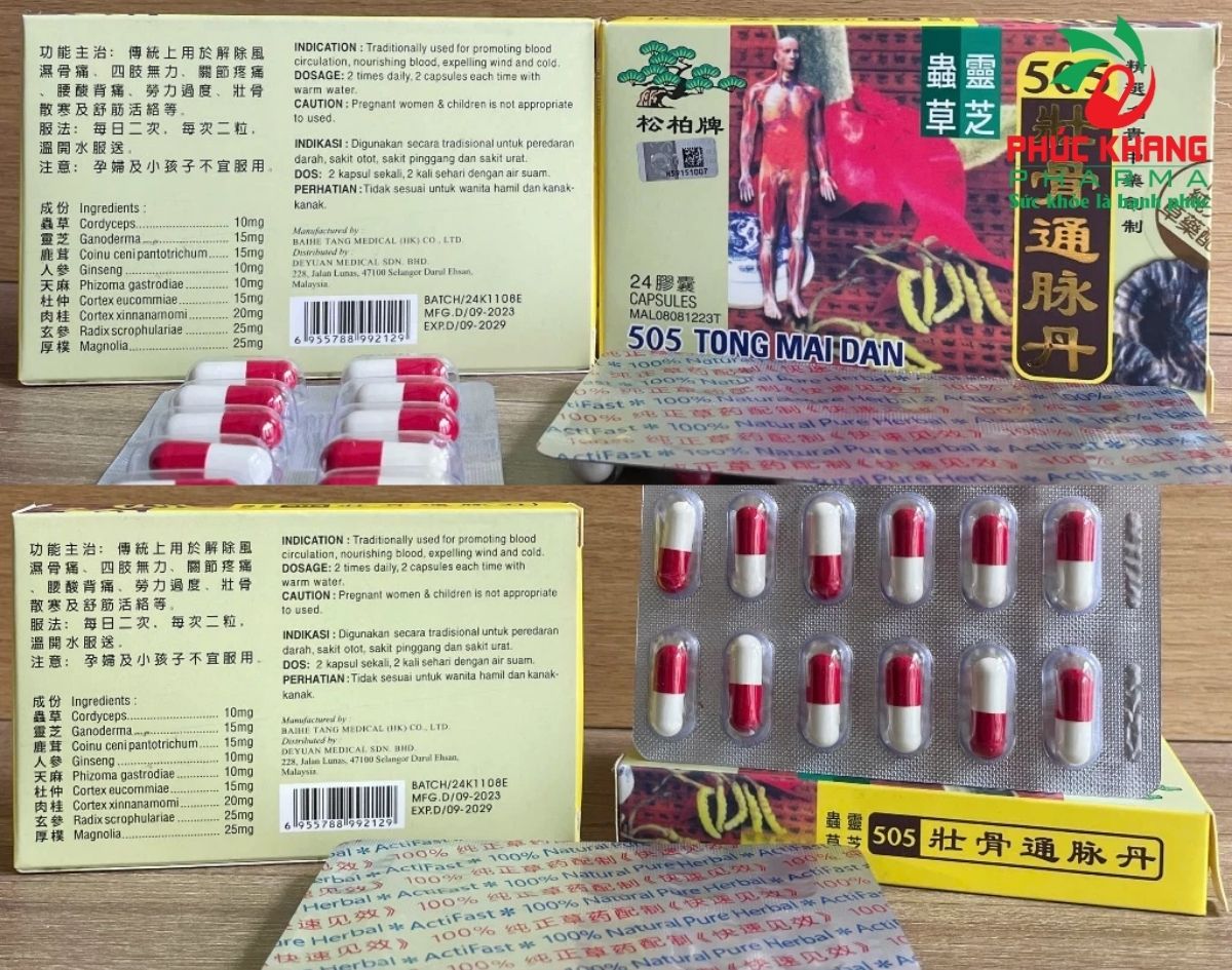 Hướng Dẫn Và Những Lưu Ý Quan Trọng Khi Sử Dụng Viên Uống Xương Khớp Thông Mạch Đơn - Tong Mai Dan 505