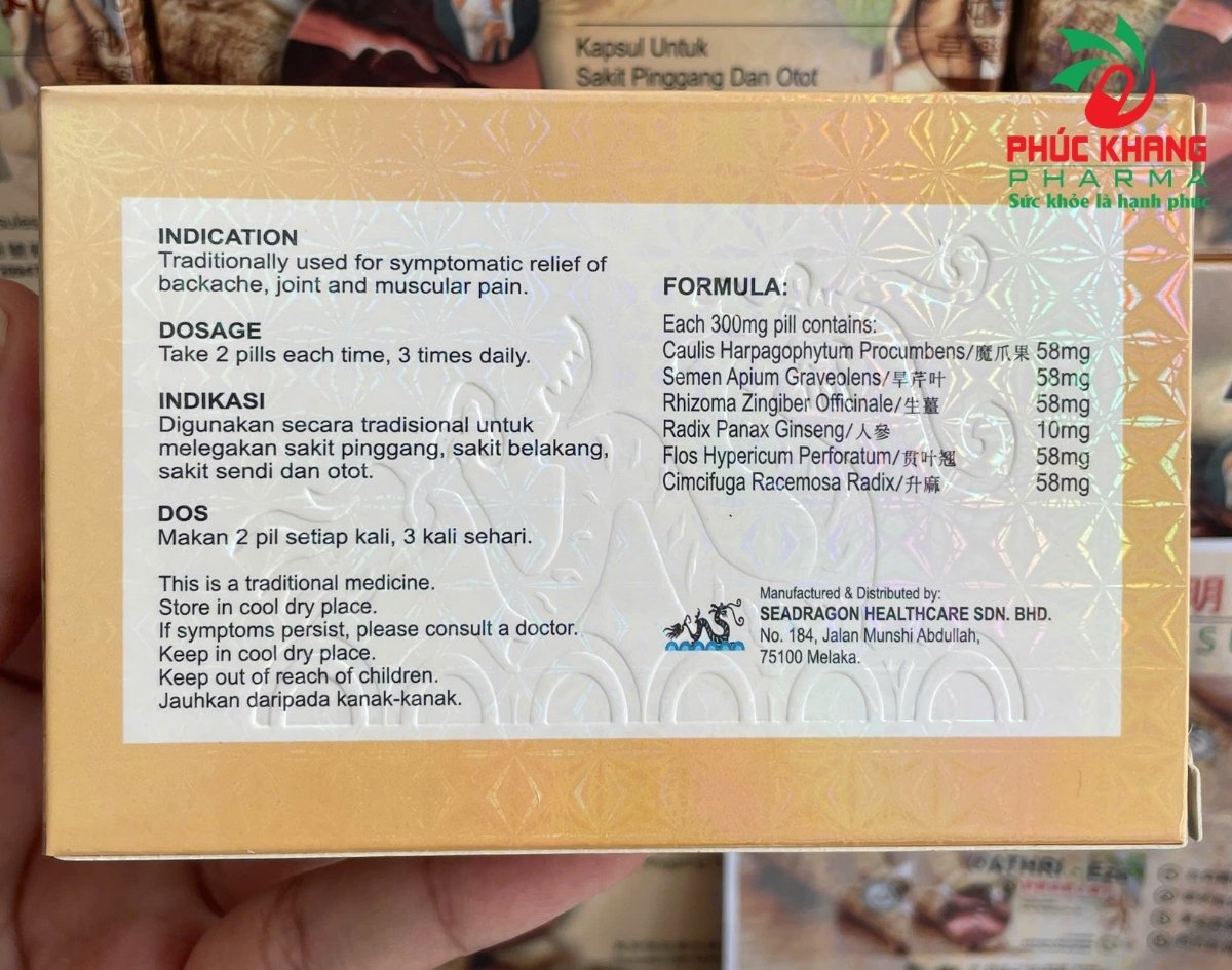 Thành Phần Và Đặc Tính Của Viên Uống Xương Khớp Thư Gân Hoạt Lạc Chỉ Thống Hoàn Athri-Eze