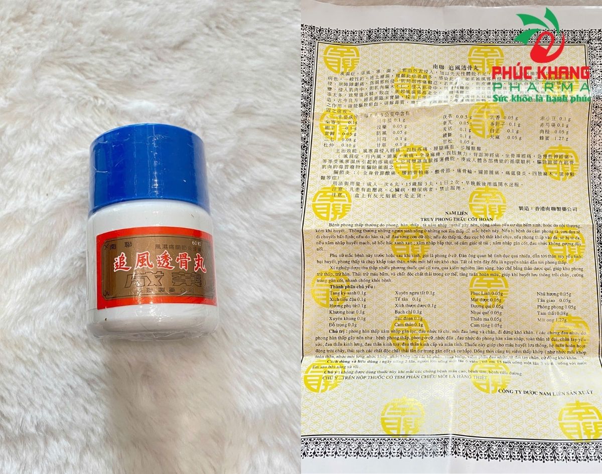 Công Dụng Của Viên Uống Xương Khớp Truy Phong Thấu Cốt Hoàn