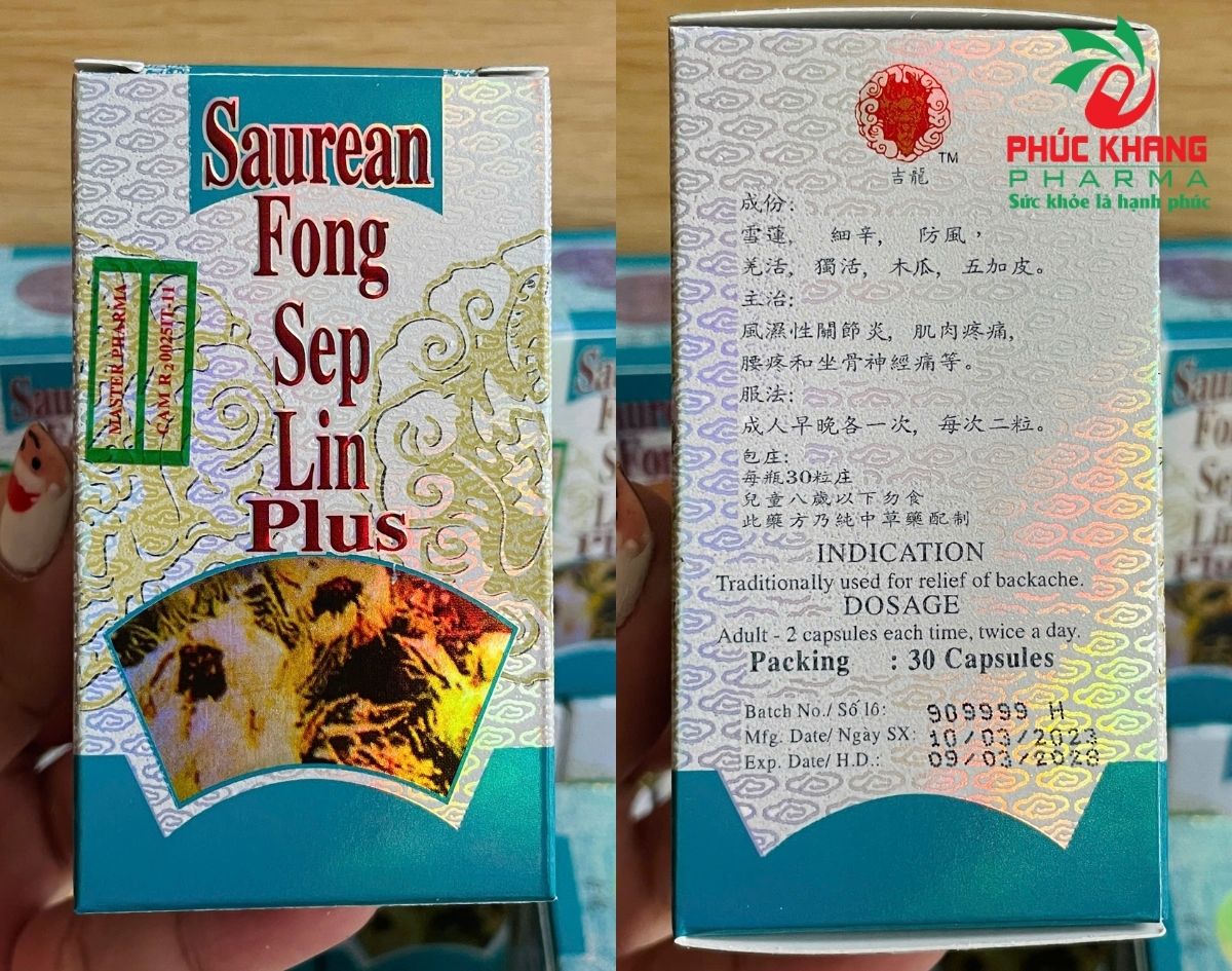 Giới Thiệu Về Sản Phẩm Viên Uống Xương Khớp Tuyết Liên Phong Thấp Linh - Saurean Fong Sep Lin Plus