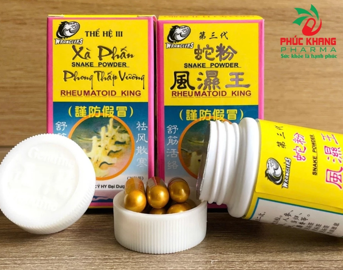 Giới thiệu về sản phẩm Viên Uống Xương Khớp Xà Phấn Phong Thấp Vương
