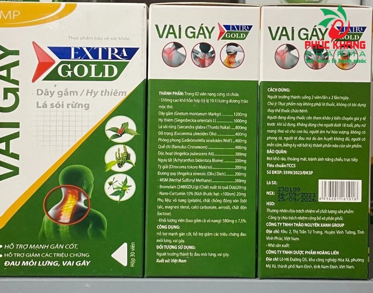 Công Dụng Của Viên Vai Gáy Extra Gold