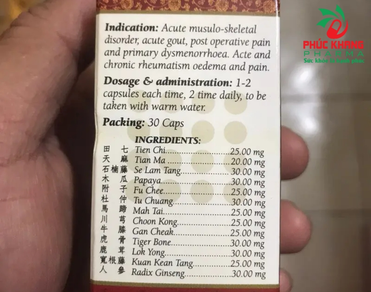 Thành Phần Và Đặc Tính Của Viên Xư Sinh Cốt Thích Siêu