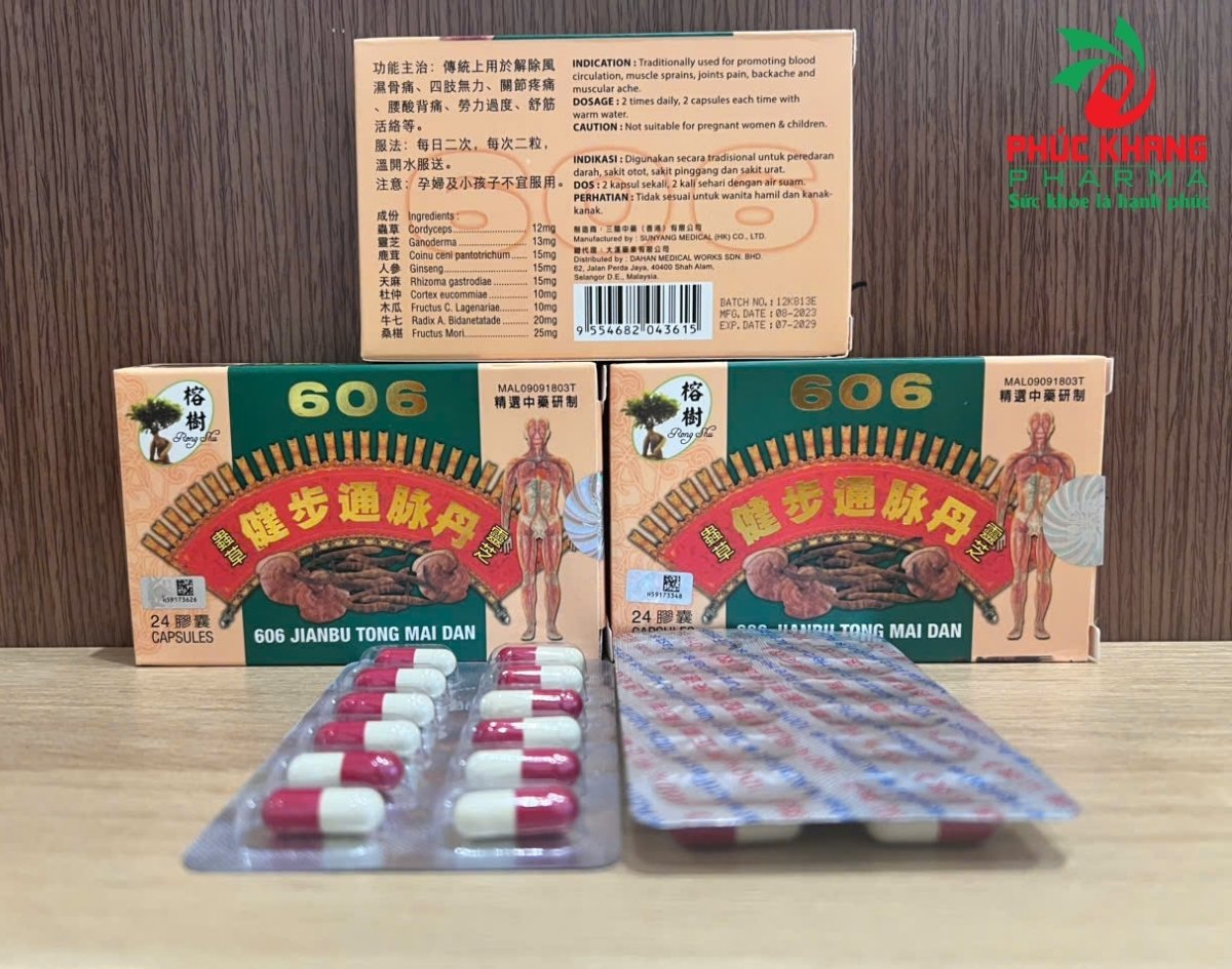  Thành Phần Và Đặc Tính Của Viên Xương Khớp 606 Jianbu Tongmai Dan