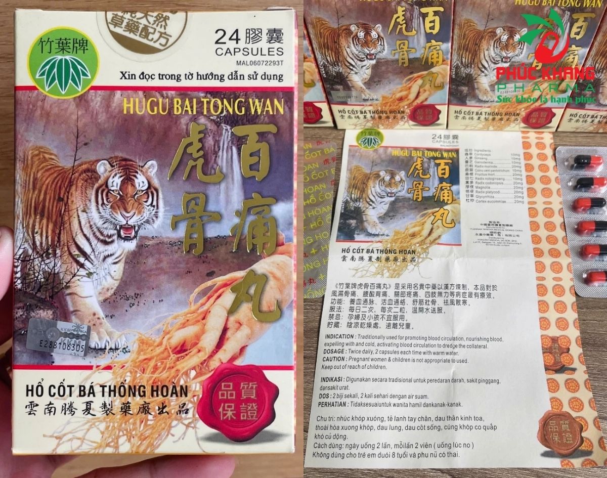 Hướng Dẫn Cách Phân Biệt Viên Xương Khớp Hổ Cốt Bá Thống Hoàn Chính Hãng