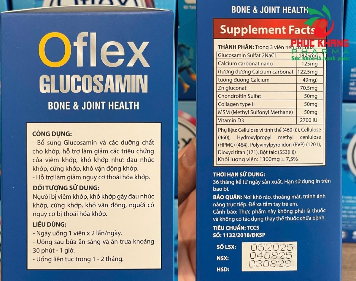 Thành Phần Và Đặc Tính Của Viên Xương Khớp Oflex Glucosamin