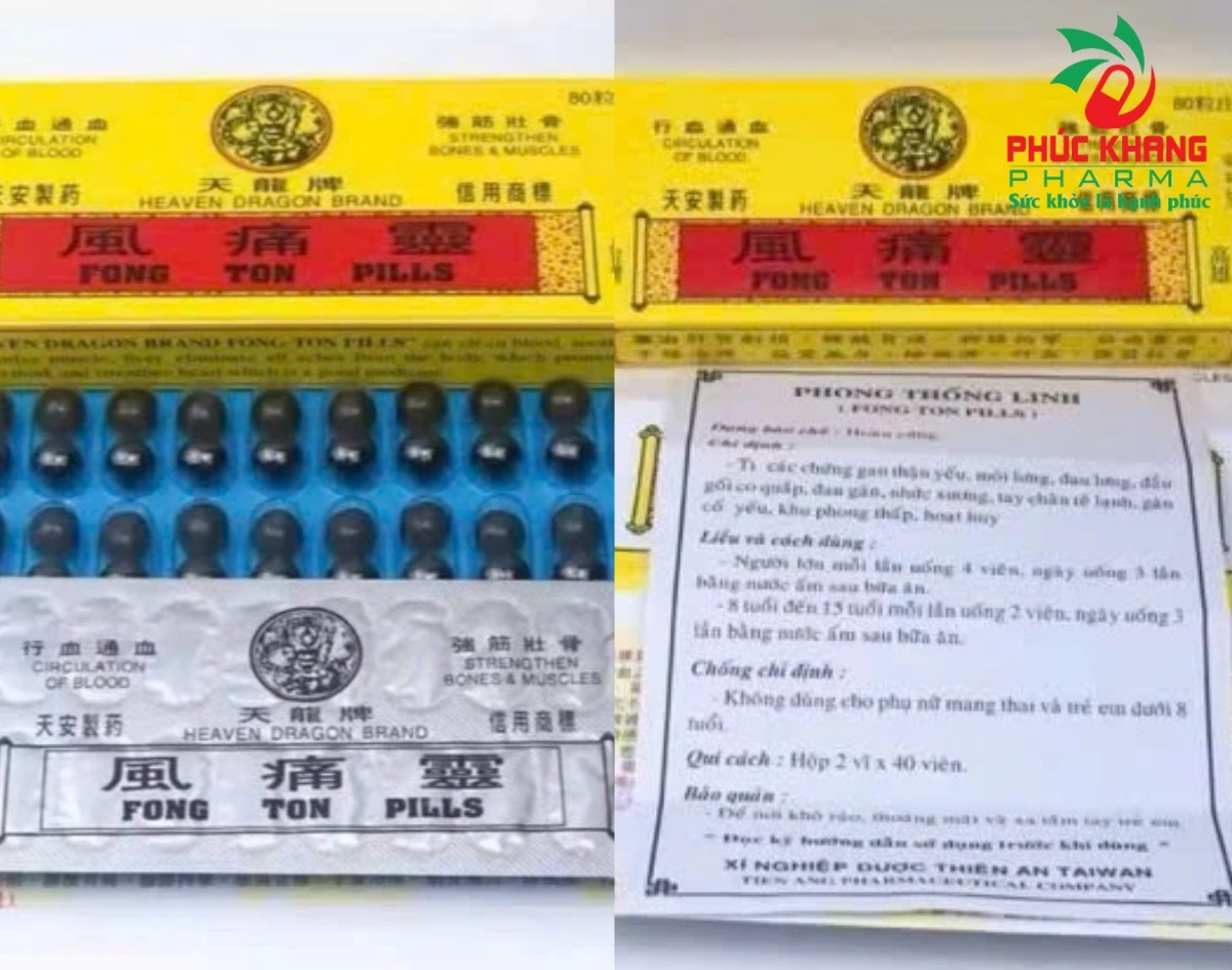 Công Dụng Của Viên Xương Khớp Phong Thống Linh - Fong Tin Pills