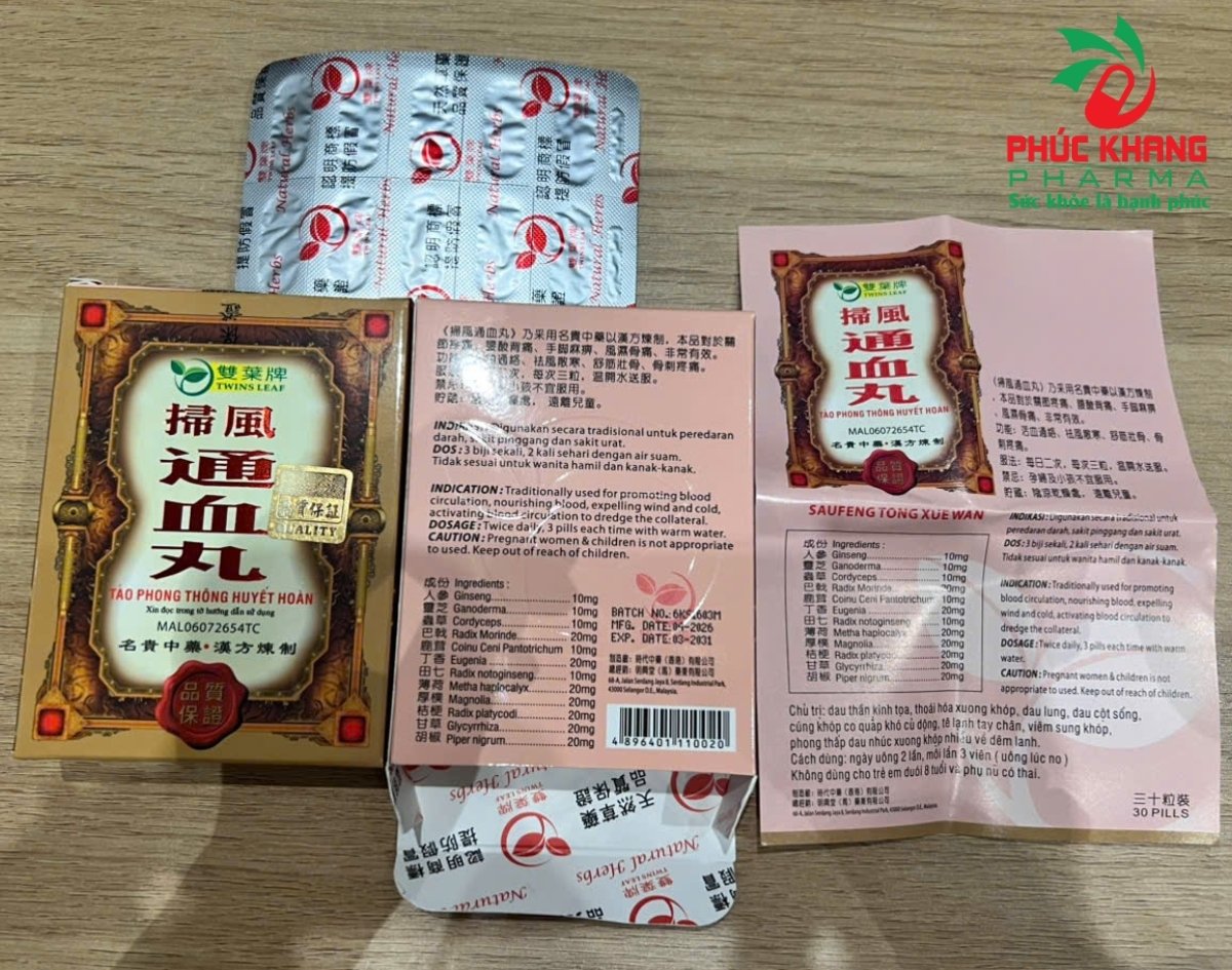 Công Dụng Của Viên Xương Khớp Tảo Phong Thông Huyết Hoàn