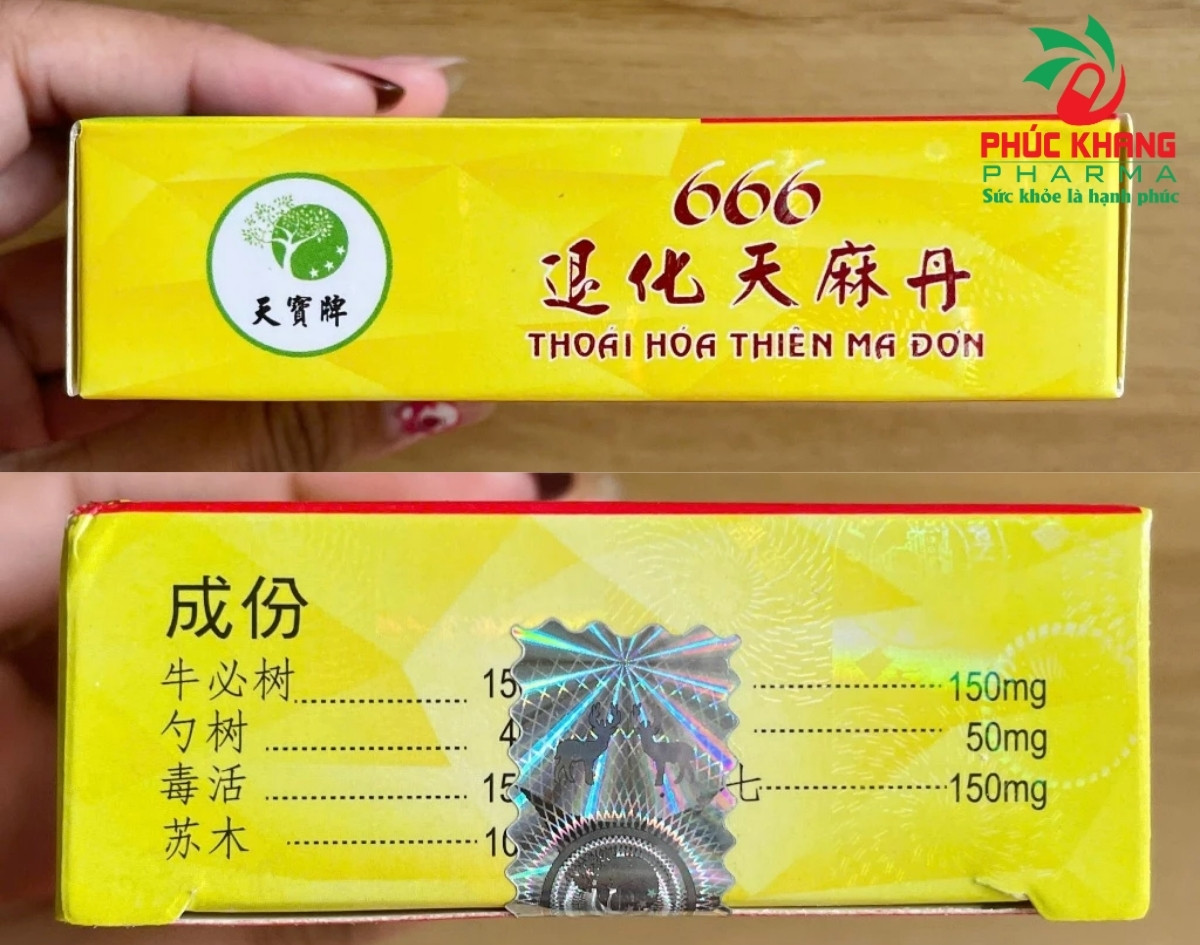 Hướng Dẫn Cách Phân Biệt Viên Xương Khớp Thoái Hóa Thiên Ma Đơn Chính Hãng