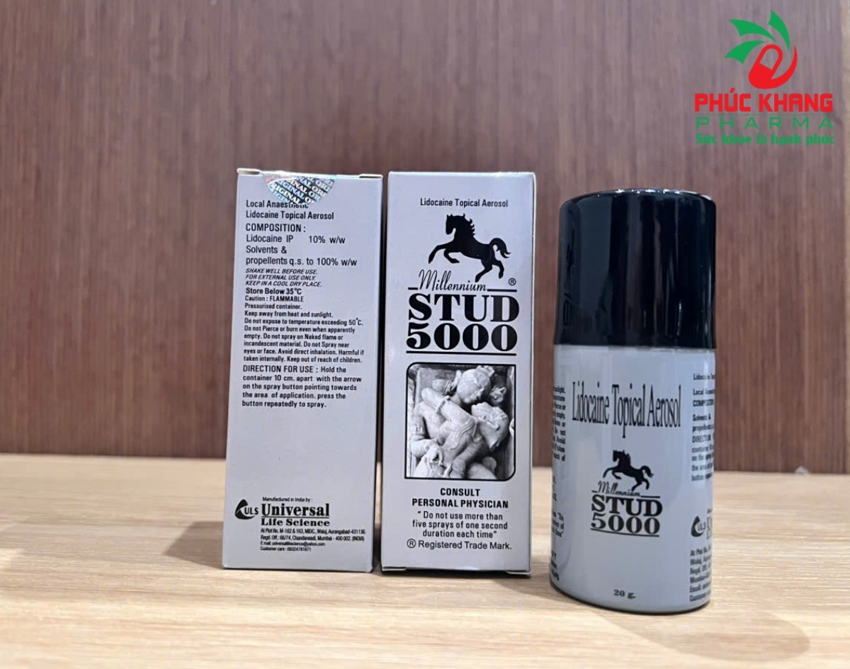 Thành Phần Hàm Lượng Và Đặc Tính Từng Thành Phần Sản Phẩm Xịt Stud 5000